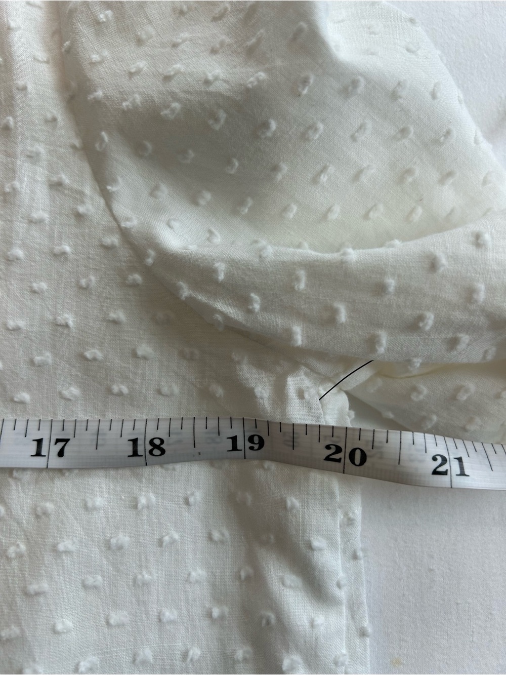 TUCKERNUCK - White Swiss Dot Tiered Cotton Long Puff Sleeve Dress Size S - Picture 15 of 16